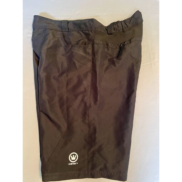 Canari Cycling Shorts Men’s Size 36” Black Zip Pockets Lightweight No Padding - Picture 8 of 10